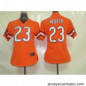 Womens Nike Chicago Bears 23 Hester Orange Jersey
