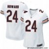 Womens Nike Chicago Bears 24 Jordan Howard Game White NFL Jersey