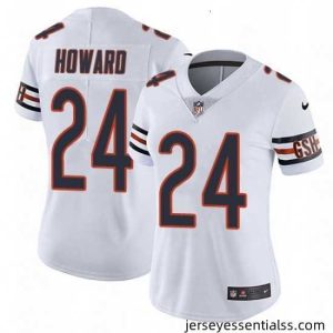 Womens Nike Chicago Bears 24 Jordan Howard White Vapor Untouchable Limited Player NFL Jersey