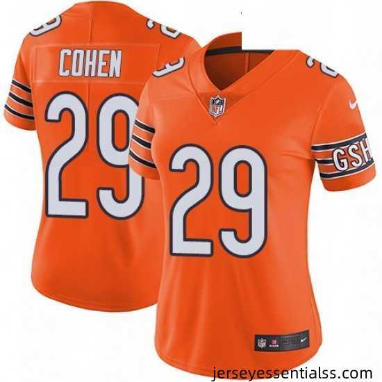 Womens-Nike-Chicago-Bears-29-Tarik-Cohen-Limited-Orange-Rush-Vapor-Untouchable-NFL-Jersey-625418_21769_550X550