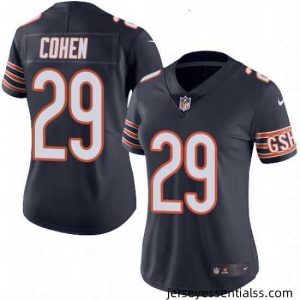Womens Nike Chicago Bears 29 Tarik Cohen Navy Blue Team Color Vapor Untouchable Limited Player NFL Jersey