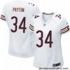 Womens Nike Chicago Bears 34 Walter Payton Game White NFL Jersey