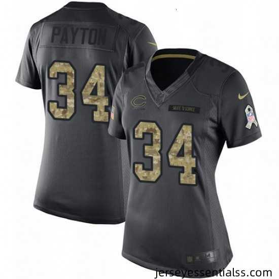 Womens-Nike-Chicago-Bears-34-Walter-Payton-Limited-Black-2016-Salute-to-Service-NFL-Jersey-625440_21769_550X550