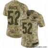 Womens Nike Chicago Bears 52 Khalil Mack Limited Camo 2018 Salute to Service NFL Jersey