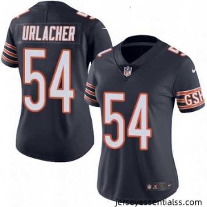 Womens Nike Chicago Bears 54 Brian Urlacher Elite Navy Blue Team Color NFL Jersey