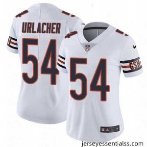 Womens Nike Chicago Bears 54 Brian Urlacher Elite White NFL Jersey