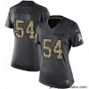 Womens Nike Chicago Bears 54 Brian Urlacher Limited Black 2016 Salute to Service NFL Jersey