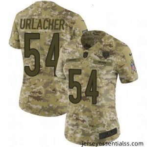 Womens Nike Chicago Bears 54 Brian Urlacher Limited Camo 2018 Salute to Service NFL Jersey