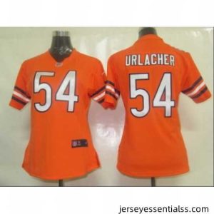 Womens Nike Chicago Bears 54 Urlacher Orange Jersey