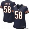 Womens Nike Chicago Bears 58 Roquan Smith Game Navy Blue Team Color NFL Jersey