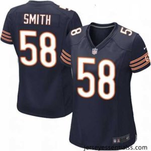 Womens Nike Chicago Bears 58 Roquan Smith Game Navy Blue Team Color NFL Jersey