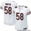Womens Nike Chicago Bears 58 Roquan Smith Game White NFL Jersey