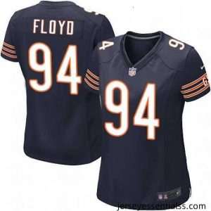 Womens Nike Chicago Bears 94 Leonard Floyd Game Navy Blue Team Color NFL Jersey