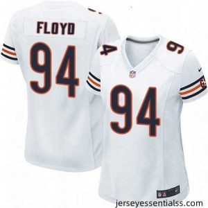 Womens Nike Chicago Bears 94 Leonard Floyd Game White NFL Jersey