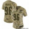 Womens Nike Chicago Bears 96 Akiem Hicks Limited Camo 2018 Salute to Service NFL Jersey
