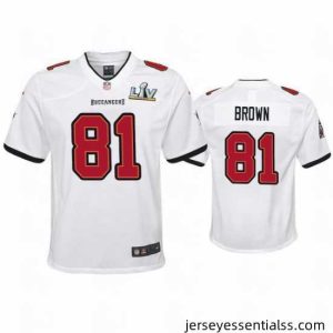 Antonio Brown Buccaneers White Super Bowl Lv Game Jersey