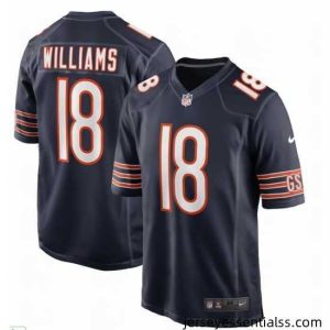 Caleb Williams Chicago Bears #18 Blue Vapor Limited Blue