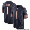 Chicago Bears #1 Justin Fields Nike Navy 2021 NFL Draft First Round Pick Limited Jersey