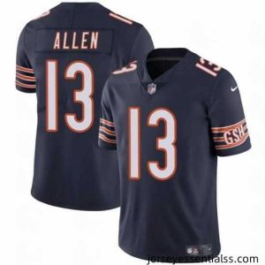 Chicago Bears 13 Keenan Allen Navy Vapor Stitched Football Jersey