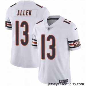 Chicago Bears 13 Keenan Allen White Vapor Stitched Football Jersey