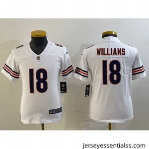 Chicago Bears 18 Caleb Williams Orange 2024 Draft Vapor Stitched Jersey