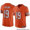 Chicago Bears 19 Tory Taylor Orange Vapor Stitched Football Jersey