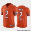 Chicago Bears 2 D J  Moore Orange Vapor Untouchable Stitched Football Jersey