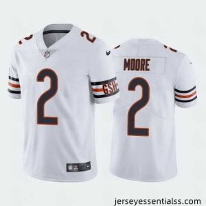 Chicago Bears 2 D J  Moore White Vapor Untouchable Stitched Football Jersey