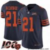 Chicago Bears 21 Ha Ha ClintonDix Limited Navy Blue Rush Vapor Untouchable 100th Season Football Jersey