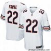 Chicago Bears 22# Matt Forte Game White Jersey