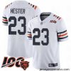 Chicago Bears 23 Devin Hester White 100th Season Limited Football Jersey