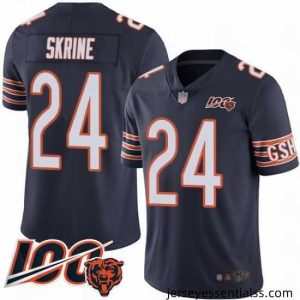 Chicago Bears 24 Buster Skrine Navy Blue Team Color 100th Season Limited Football Jersey