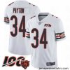 Chicago Bears 34 Walter Payton White Vapor Untouchable Limited Player 100th Season Football Jersey