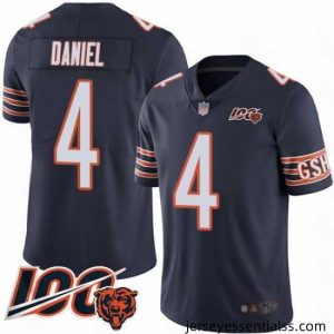 Chicago Bears 4 Chase Daniel Navy Blue Team Color 100th Season Limited Football Jersey