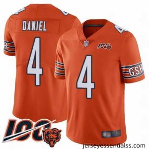 Chicago Bears 4 Chase Daniel Orange Alternate 100th Season Limited Football Jersey