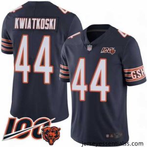 Chicago Bears 44 Nick Kwiatkoski Navy Blue Team Color 100th Season Limited Football Jersey