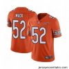 Chicago Bears 52 Khalil Mack Orange Alternate 100th Season Limited Football Jersey
