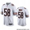 Chicago Bears 58 Darnell Wright White 2023 Draft Stitched Football Game Jersey