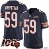 Chicago Bears 59 Danny Trevathan Navy Blue Team Color 100th Season Limited Football Jersey