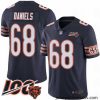 Chicago Bears 68 James Daniels Navy Blue Team Color 100th Season Limited Football Jersey