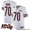 Chicago Bears 70 Bobby Massie White Vapor Untouchable Limited Player 100th Season Football Jersey