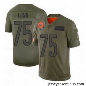 Chicago Bears 75 Kyle Long Limited Camo 2019 Salute to Service Football Jersey