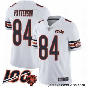 Chicago Bears 84 Cordarrelle Patterson White Vapor Untouchable Limited Player 100th Season Football Jersey