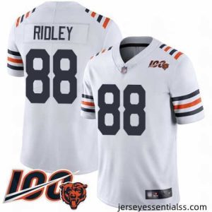 Chicago Bears 88 Riley Ridley White 100th Season Limited Football Jersey