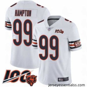 Chicago Bears 99 Dan Hampton White Vapor Untouchable Limited Player 100th Season Football Jersey