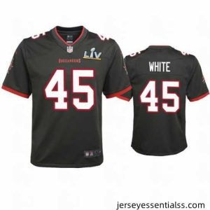 Devin White Buccaneers Pewter Super Bowl Lv Game Jersey