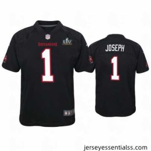 Greg Joseph Buccaneers Black Super Bowl Lv Game Fashion Jersey