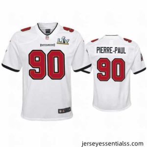 Jason Pierre Paul Buccaneers White Super Bowl Lv Game Jersey