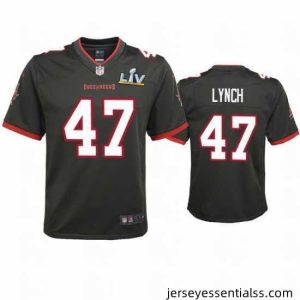 John Lynch Buccaneers Pewter Super Bowl Lv Game Jersey