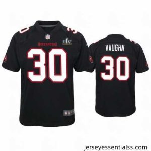 Ke'Shawn Vaughn Buccaneers Black Super Bowl Lv Game Fashion Jersey